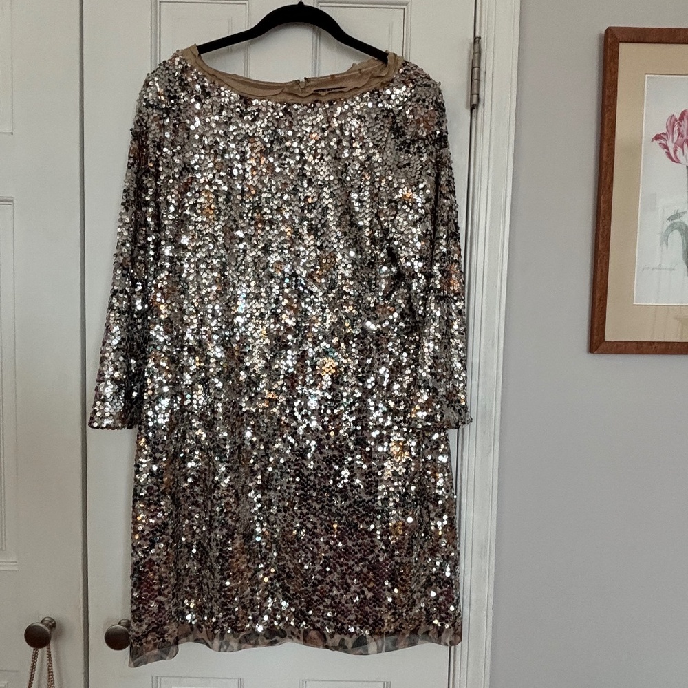 Leopard Sequin Dress